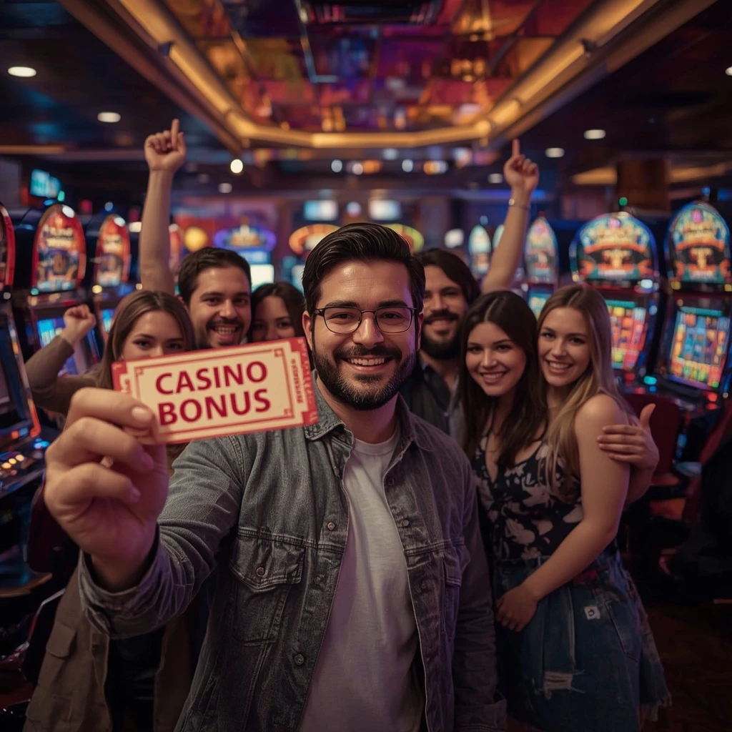 personne tenant un bonus RadioCaz Casino